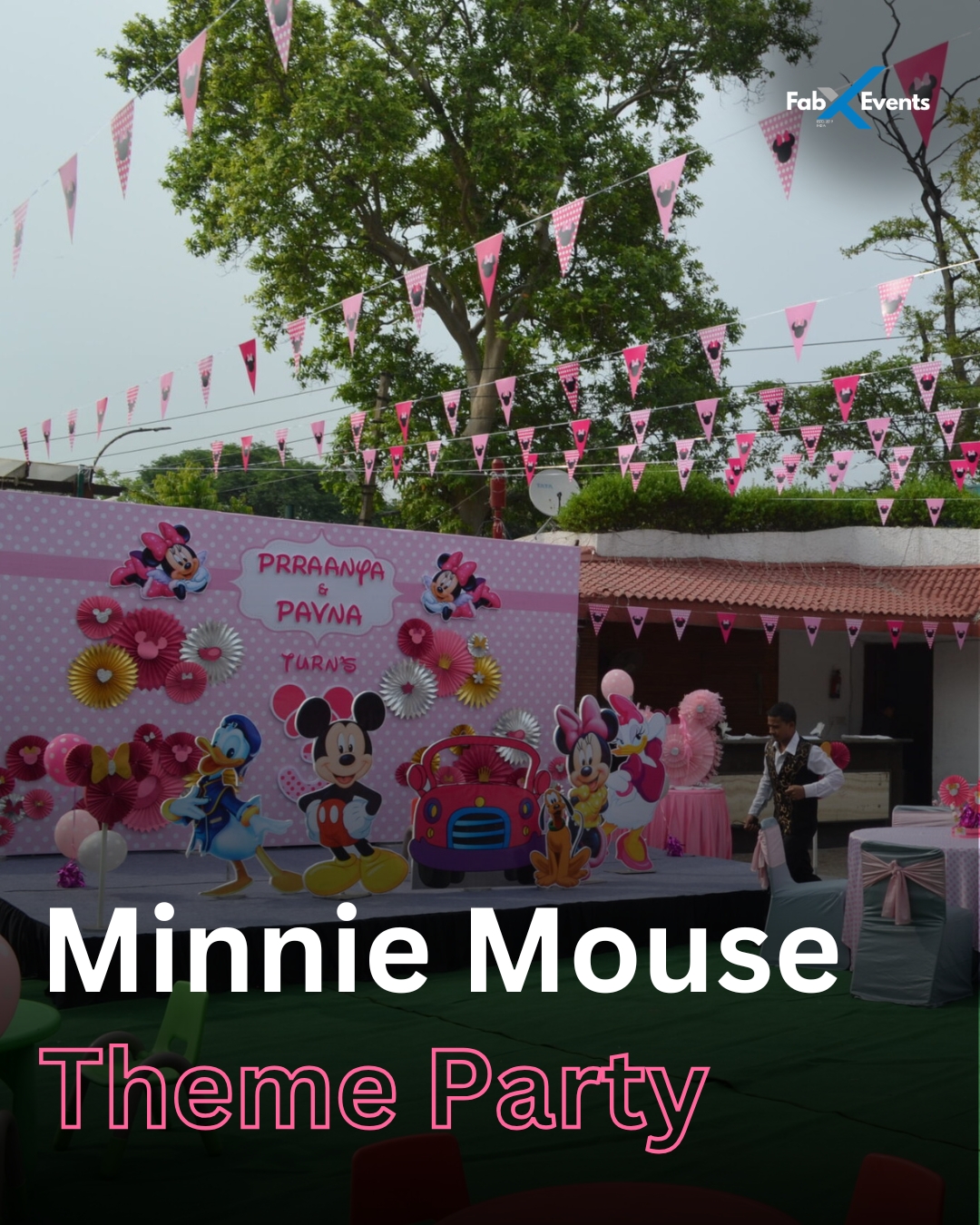 Minnie Mouse Birthday Party Setup for Kids