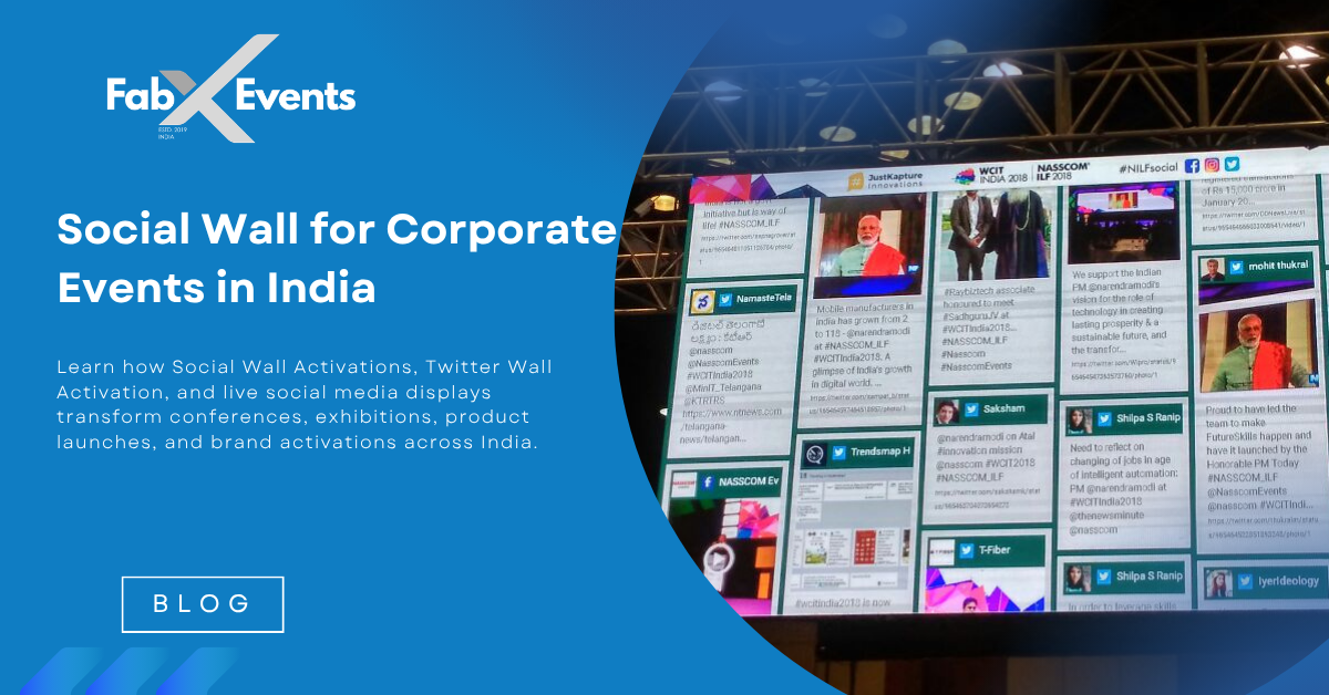 Social Wall for Corporate Events in India