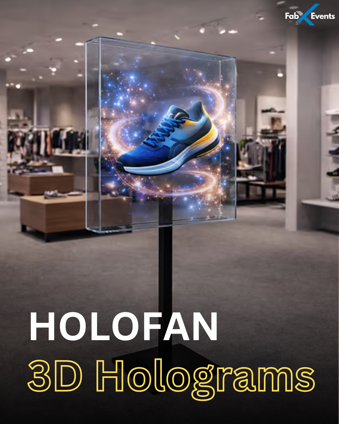 HoloFan Floating 3D Holograms for Exhibitions