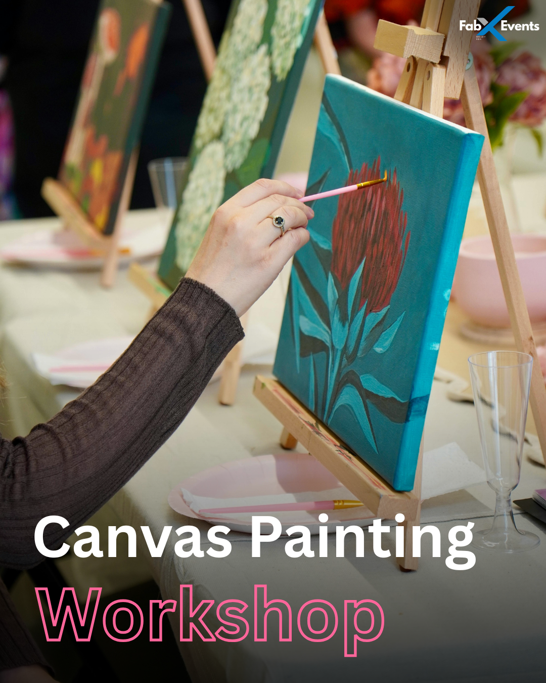 Live Canvas Painting Activity for Corporate Events