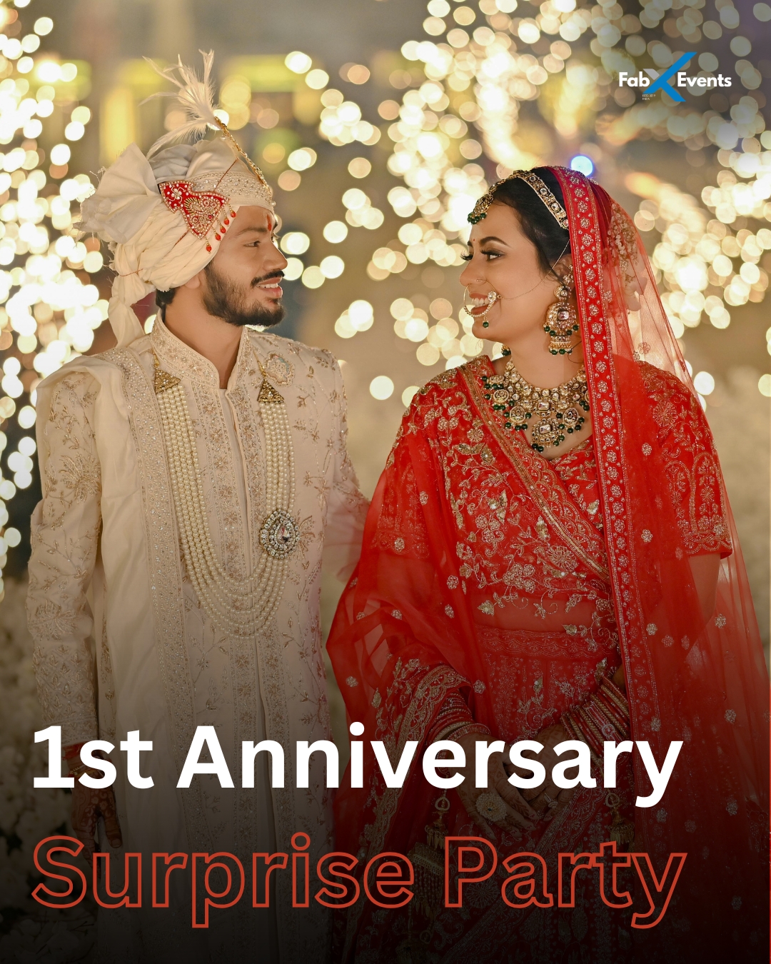 1st Wedding Anniversary Celebration Setup