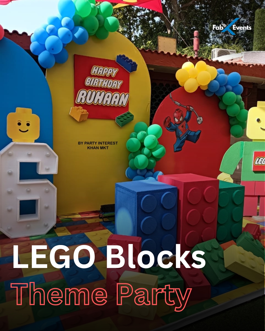 LEGO Birthday Party Setup for Kids