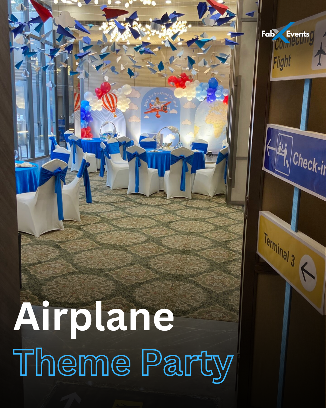 Airplane Themed Birthday Party for Kids