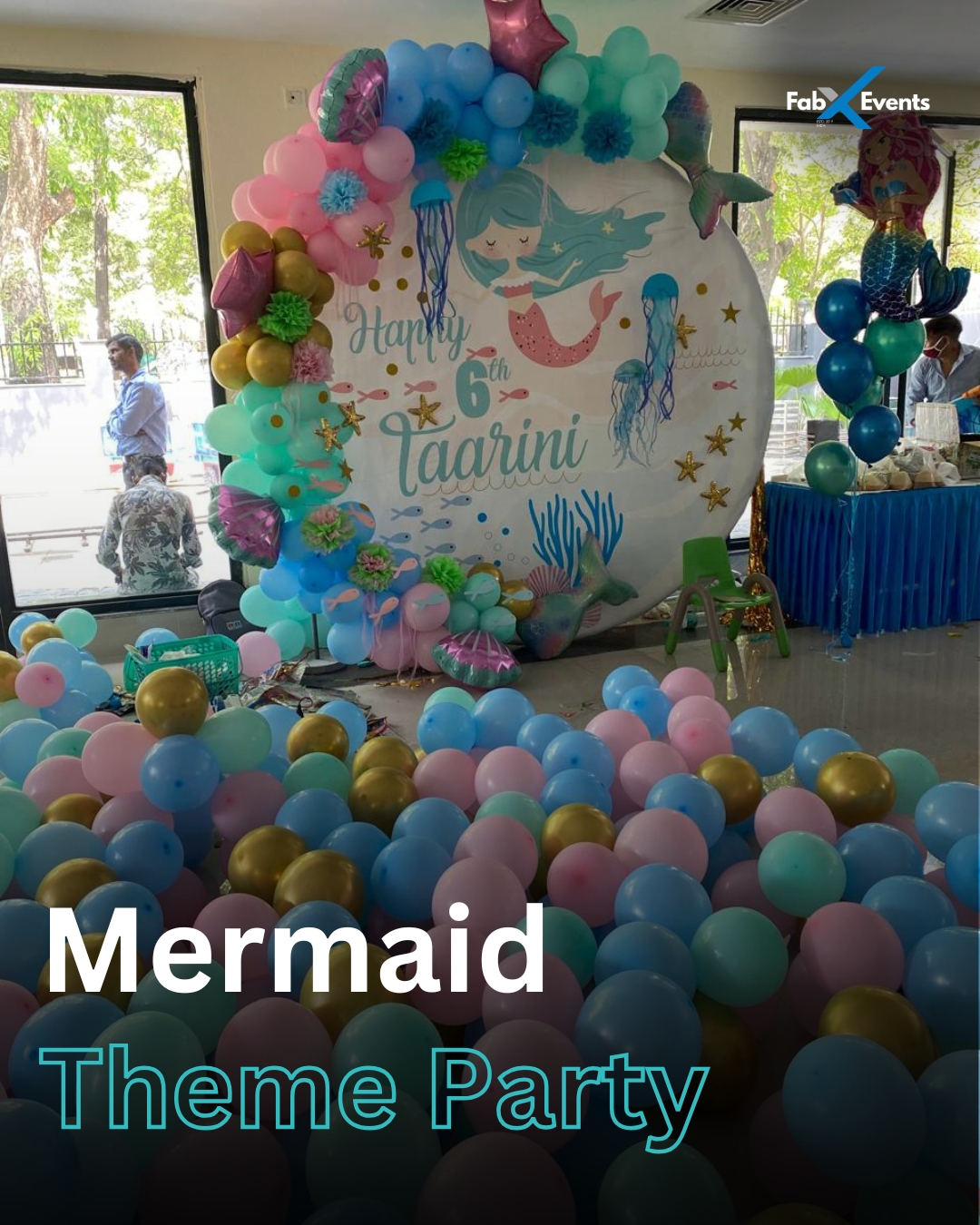Customized Mermaid Theme Birthday Party in Delhi NCR