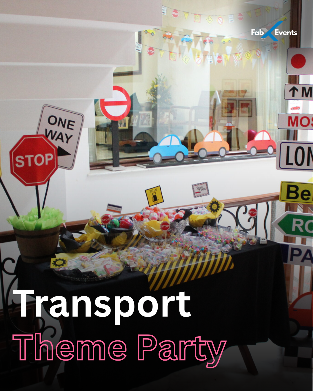 Cars, Planes & Trains Birthday Theme Party