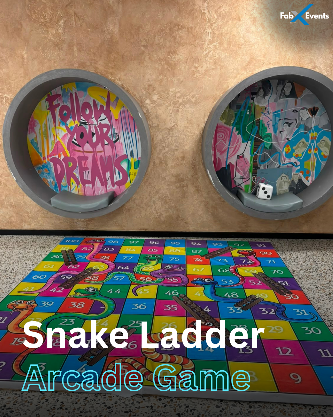 Life-Sized Snake & Ladder Arcade Game
