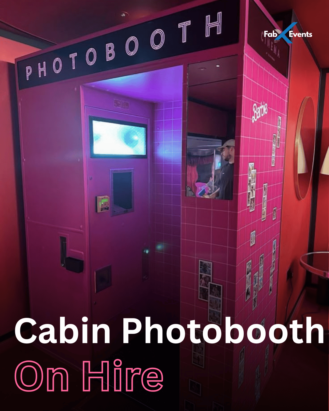 Cabin Photobooth on Rent