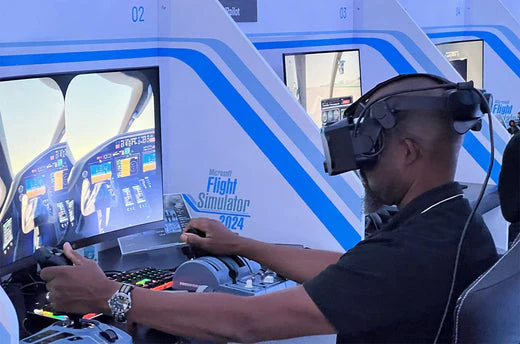 VR Flight Setups for IT Summits