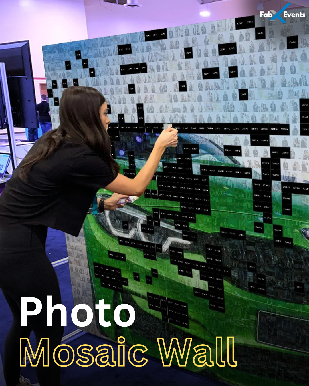 Customized Mosaic Wall Activation for Corporate Events