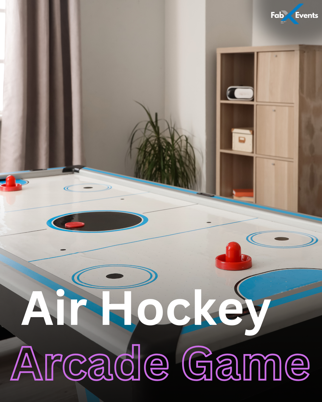 Air Hockey Game Setup for Exhibitions & Carnivals