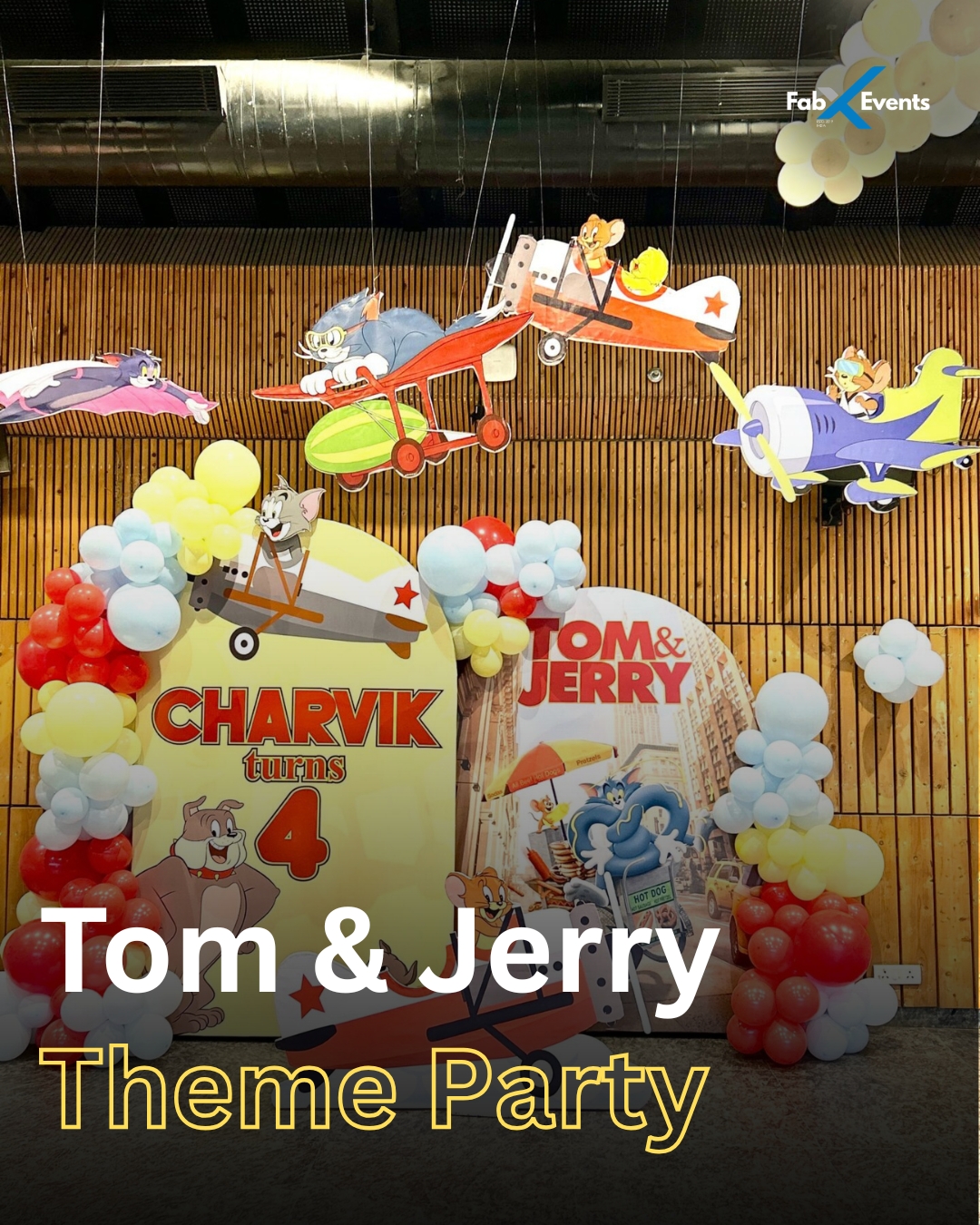 Tom and Jerry Birthday Party Setup for Kids
