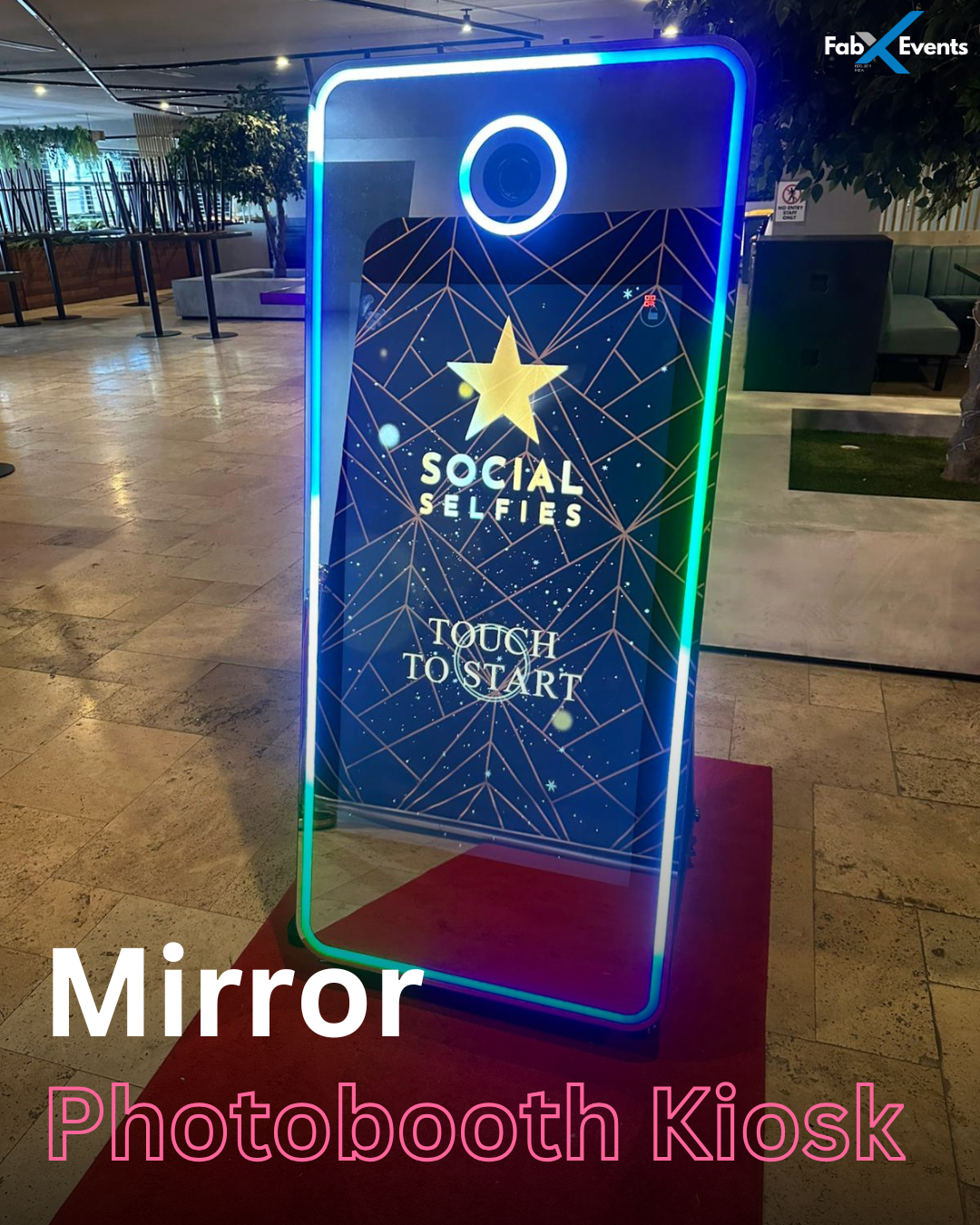 Interactive Mirror Photobooth Rental for Events