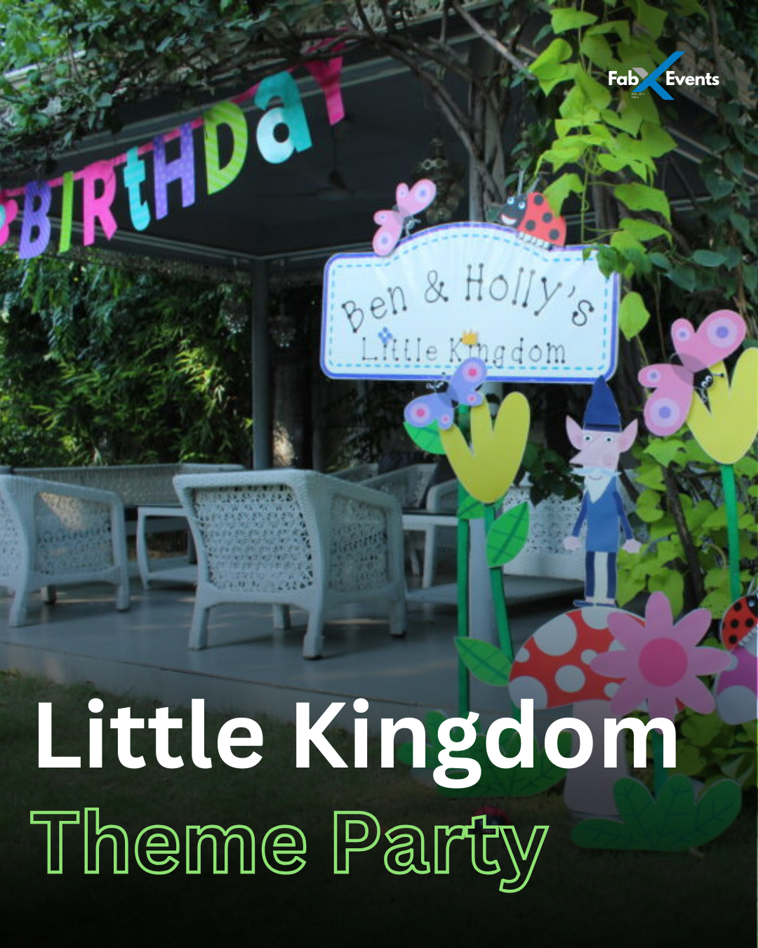 Little Kingdom Birthday Party Setup for Kids