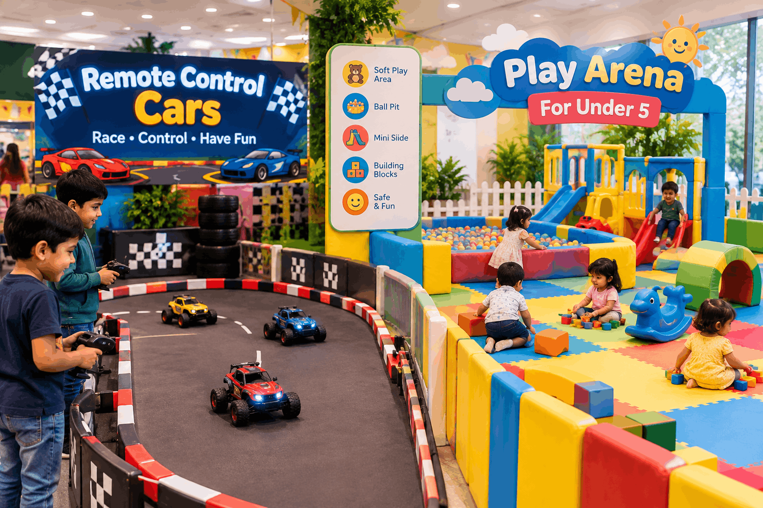 Robotic Playzone for Family Days in India
