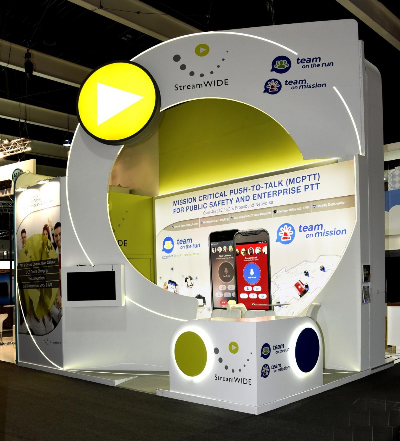 Corner Exhibition Stall Fabrication and Booth Design image