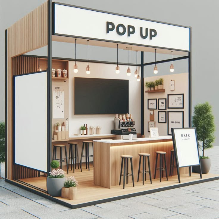 Pop Up Exhibition Stall Fabrication Services image