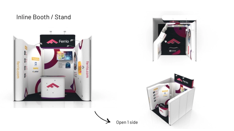 Inline Exhibition Stall Fabrication in India image