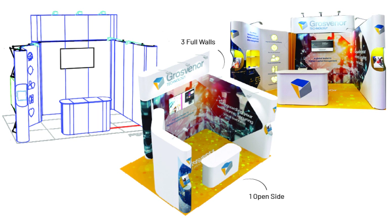 Inline Exhibition Stall Fabrication in India image