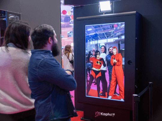 Interactive Augmented Reality Photo Booth on Hire gallery image